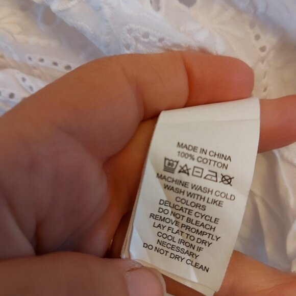 Kate Spade Peblum eyelet lace flounce tee top - Picture 6 of 8